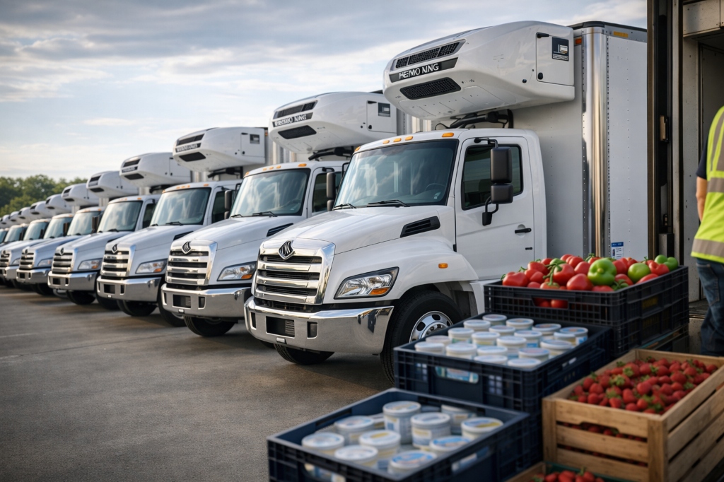 refrigerated truck India transporting FMCG products